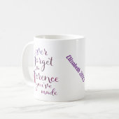 Purple Never Forget The Difference You've Made Coffee Mug (Front Left)