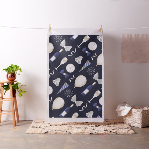 purple new years day fabric