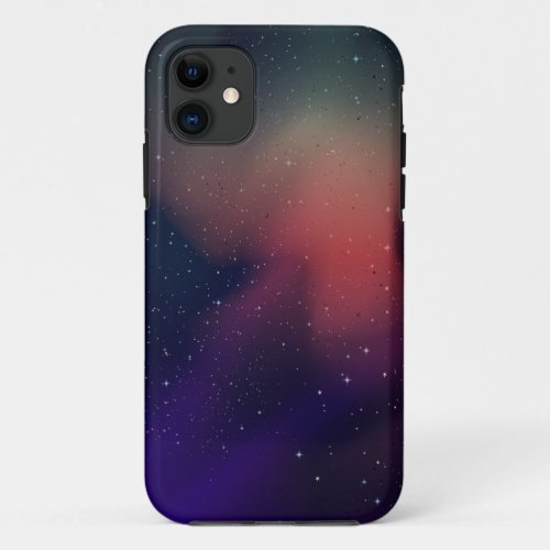 Purple Night Sky Stars iPhone 11 Case