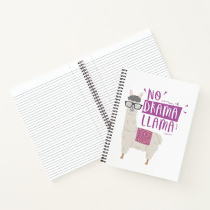 Purple No Drama Llama Notebook