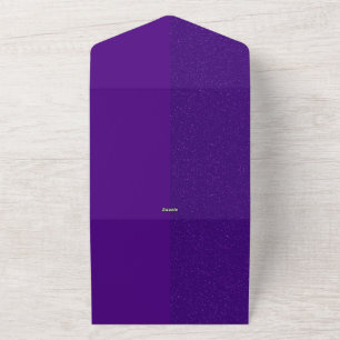 Purple Noise All-In-One Wedding Invite – Customize