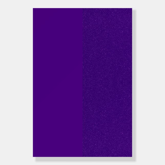Purple Noise Custom Foam Boards (Front)