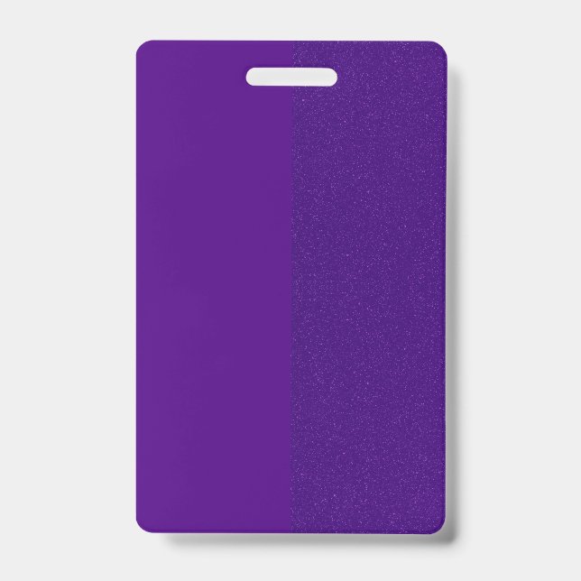 Purple Noise Custom Name Badge (Front)
