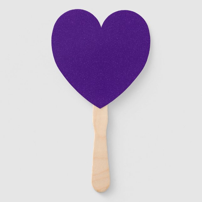 Purple Noise Heart Paddle Fan Set – Customizable (Front)