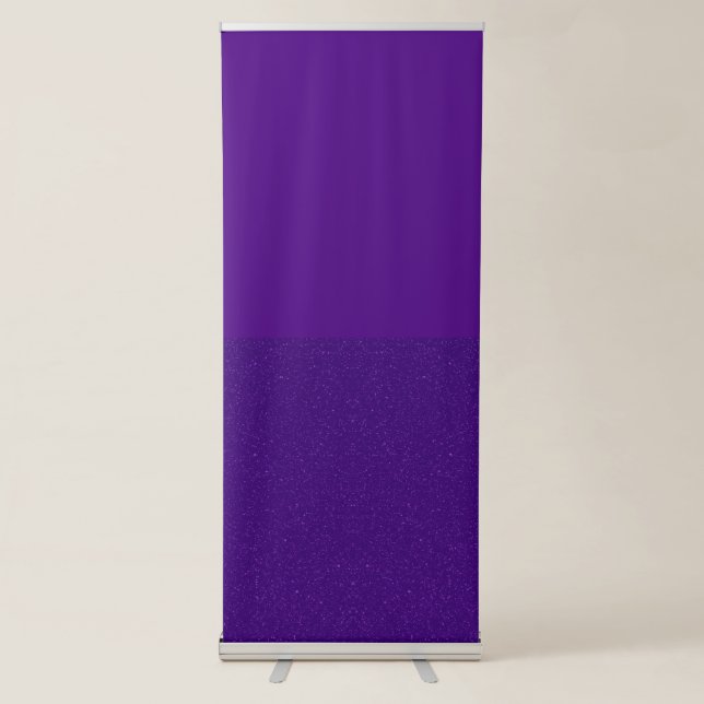 Purple Noise Retractable Banner – Customizable (Front)