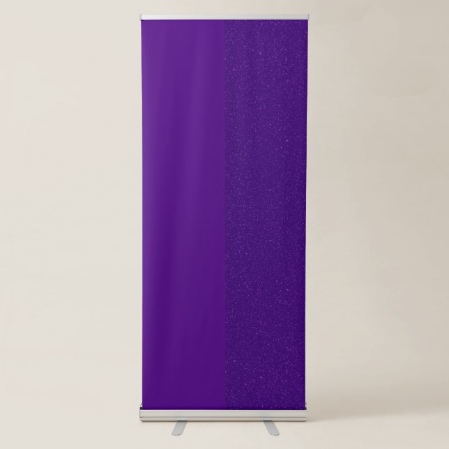 Purple Noise Vertical Banner Stand – Customizable (Front)