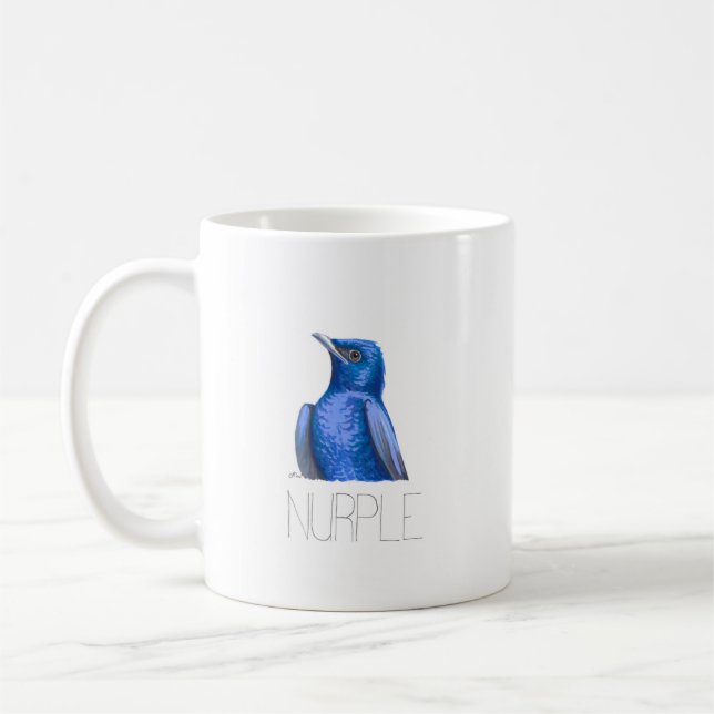Purple Nurple (Purple Martin) Coffee Mug (Left)