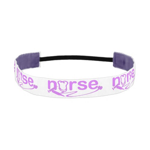 Purple Nurse Appreciation Nursing Symbols Athletic Headband