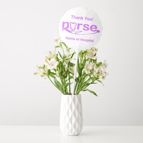 Purple Nurse Appreciation Nursing Symbols Balloon