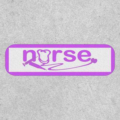 Purple Nurse Appreciation Nursing Symbols Patch