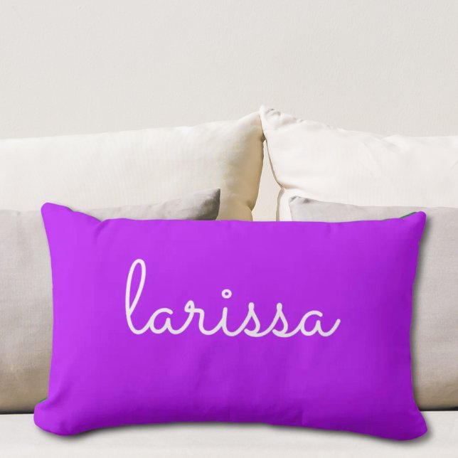 Purple Nursery Personalized Baby Name Throw Pillow (Purple Nursery Personalized Baby Name Throw Pillow
)