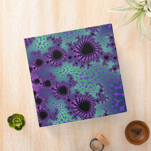 Purple Obliteration 3 Ring Binder (In Situ)