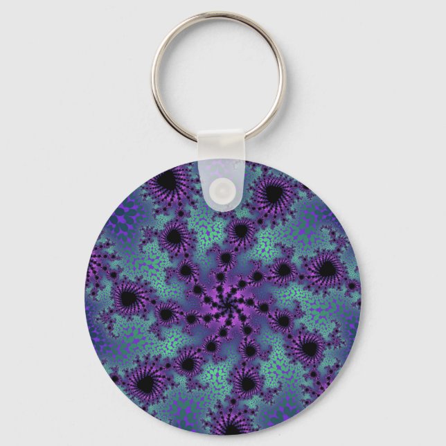 Purple Obliteration Keychain (Front)