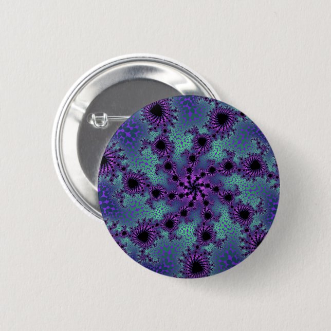 Purple Obliteration Pinback Button (Front & Back)