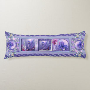 Purple ocean mermaid body pillow