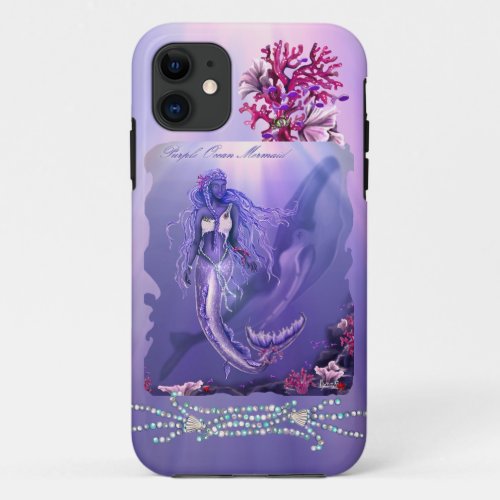 Purple Ocean Mermaid iPhone 11 Case