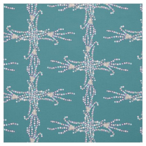 Purple Ocean Mermaid Fabric