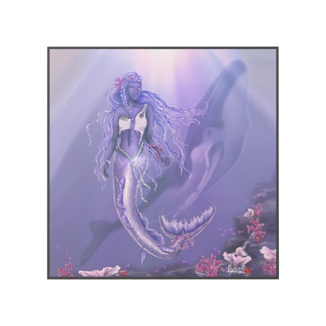 Purple Ocean mermaid Gallery Wrap (Front)