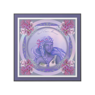 Purple Ocean mermaid Gallery Wrap