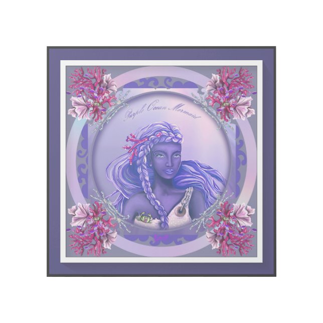 Purple Ocean mermaid Gallery Wrap (Front)
