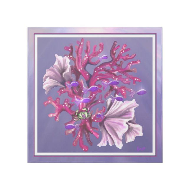 Purple Ocean mermaid Gallery Wrap (Front)