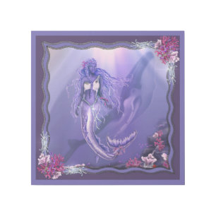 Purple Ocean mermaid Gallery Wrap
