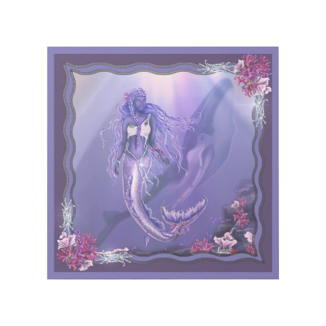Purple Ocean mermaid Gallery Wrap (Front)