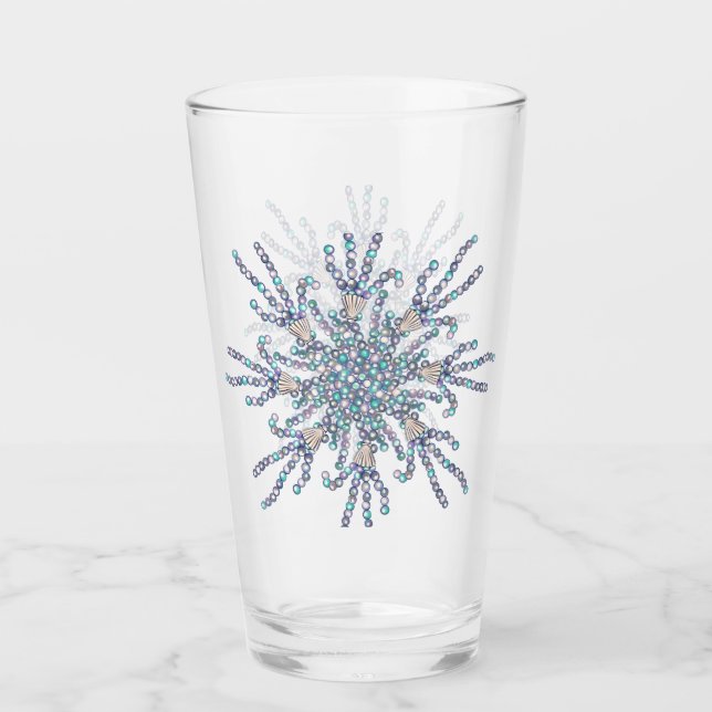 Purple ocean mermaid glass (Front)