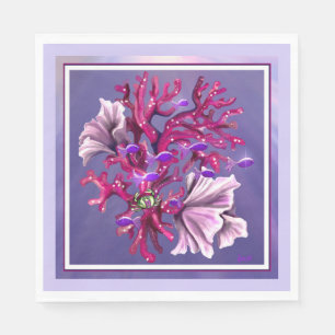 Purple Ocean Mermaid Napkins