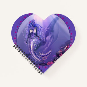 Purple Ocean Mermaid Notebook