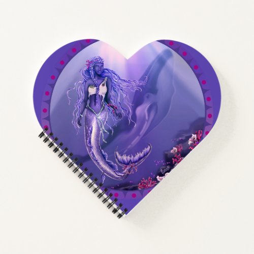 Purple Ocean Mermaid Notebook