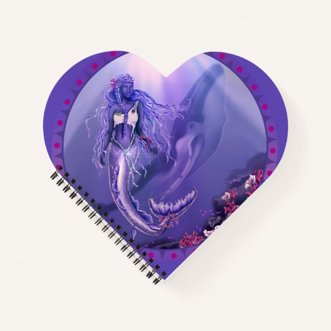 Purple Ocean Mermaid Notebook (Front)