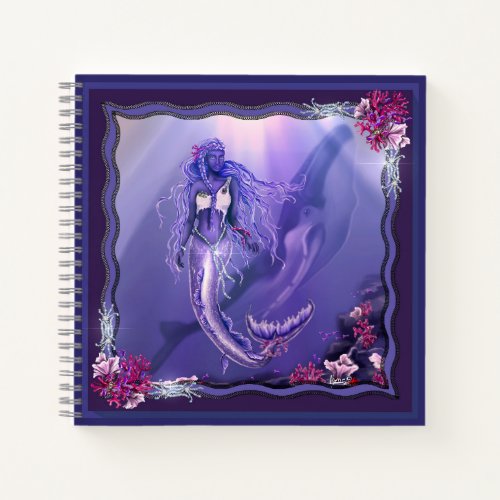 Purple Ocean Mermaid Notebook