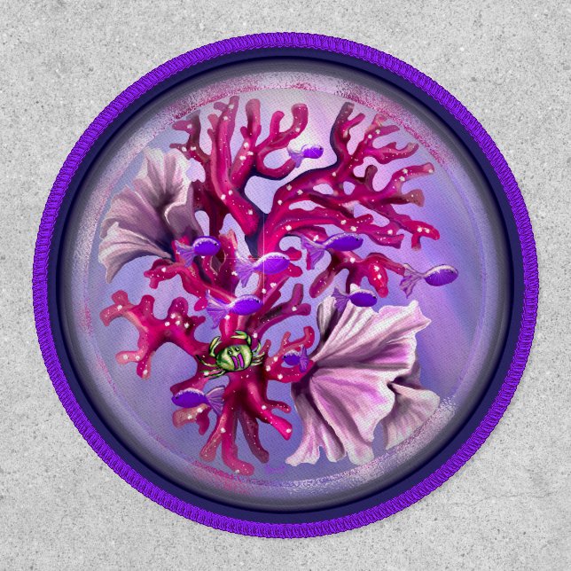 Purple Ocean Mermaid Patch (Front)