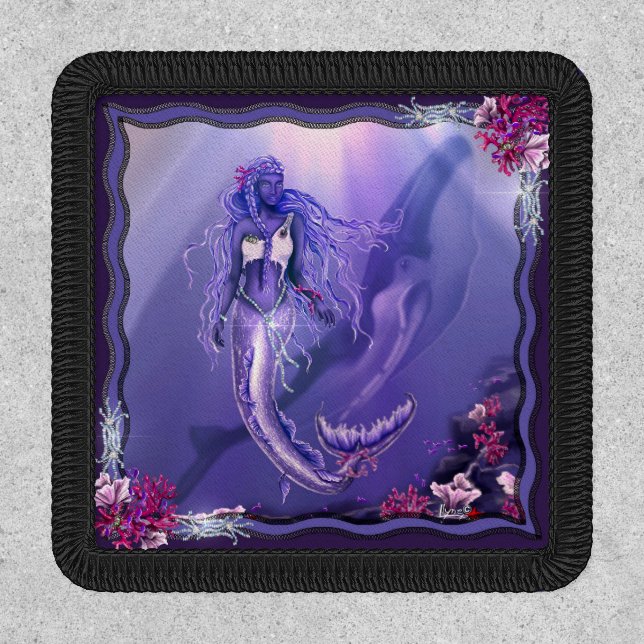 Purple Ocean Mermaid Patch (Front)