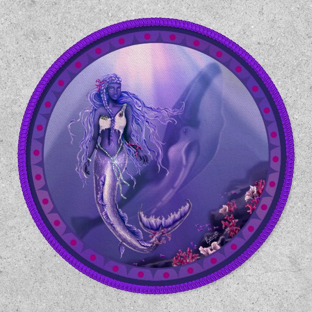Purple Ocean Mermaid Patch (Front)