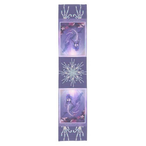 Purple Ocean Mermaid Short Table Runner