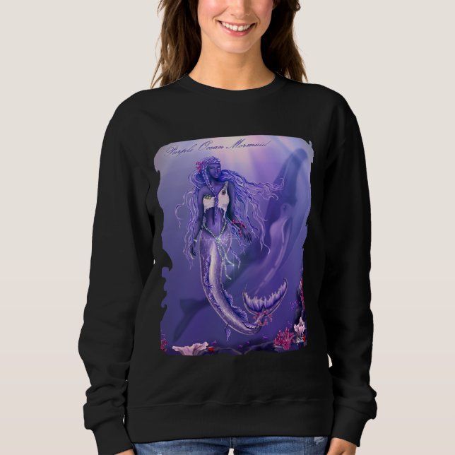 Purple Ocean Mermaid Sweatshirt (Front)