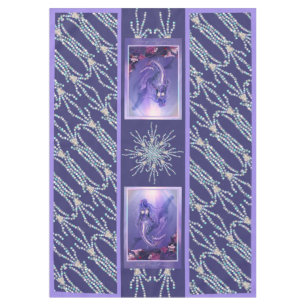 Purple Ocean Mermaid Tablecloth