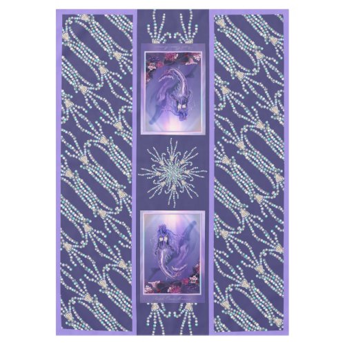 Purple Ocean Mermaid Tablecloth