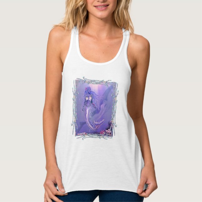 Purple Ocean Mermaid Tank Top (Front)