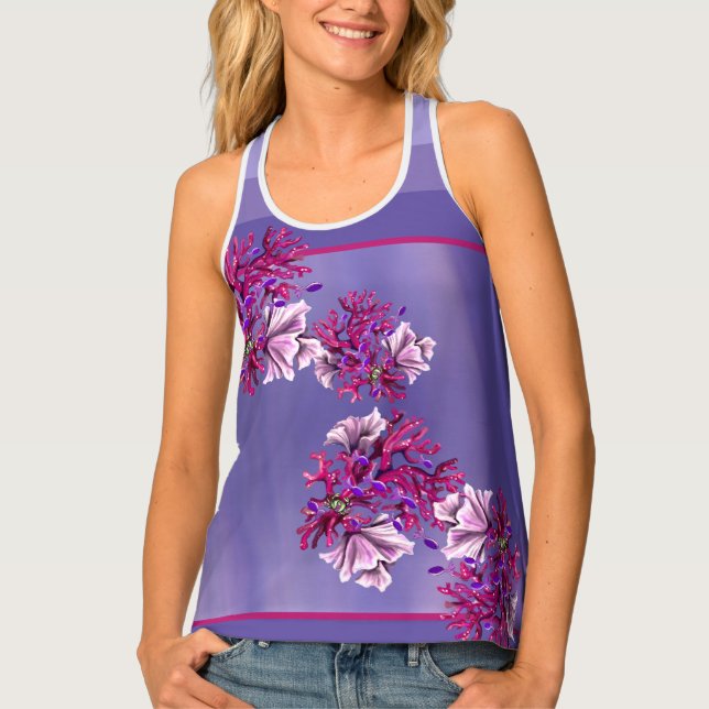 Purple Ocean Mermaid Tank Top (Front)
