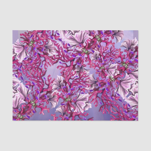 Purple Ocean Mermaid Tissue Paper (Front)