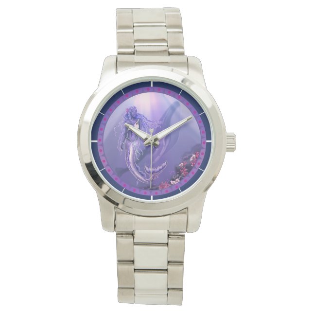 Purple Ocean Mermaid Watch (Front)