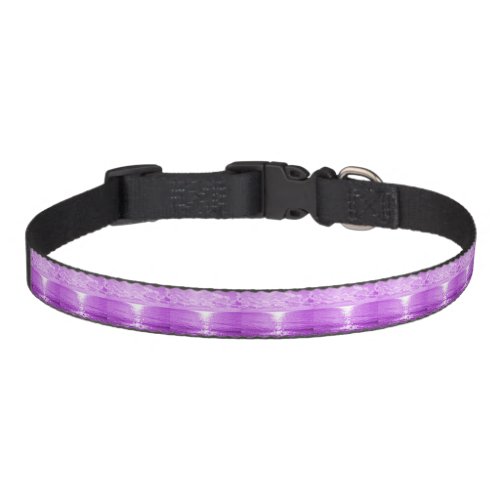 Purple ocean photo pet collar