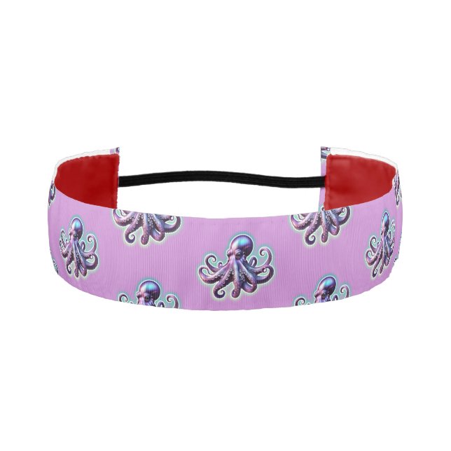 Purple Octopus Athletic Headband (Front)