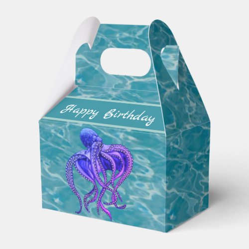 Purple octopus  favor boxes