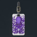 Purple Octopus Luggage Tag<br><div class="desc">Coastal & Tropical</div>