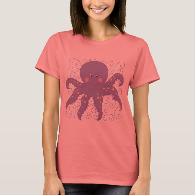Purple Octopus T-shirts and Gifts (Front)