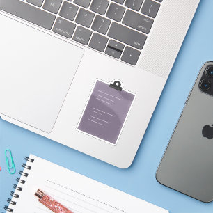 Purple Office Clipboard Checklist Note Sticker
